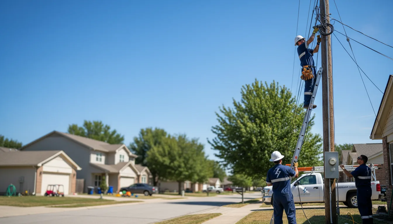 Residential electrician providing installation services in Dundee, OH